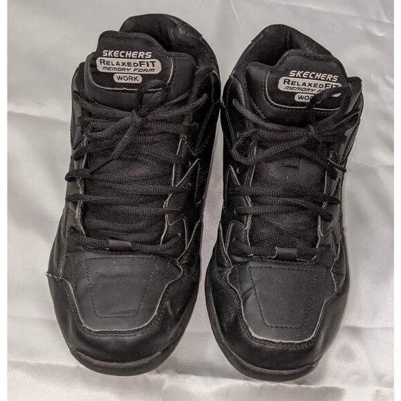 Skechers Work Mens Relaxed Fit Felton Altair Sneaker 77032-BLK Black Size 11 - Picture 4 of 10